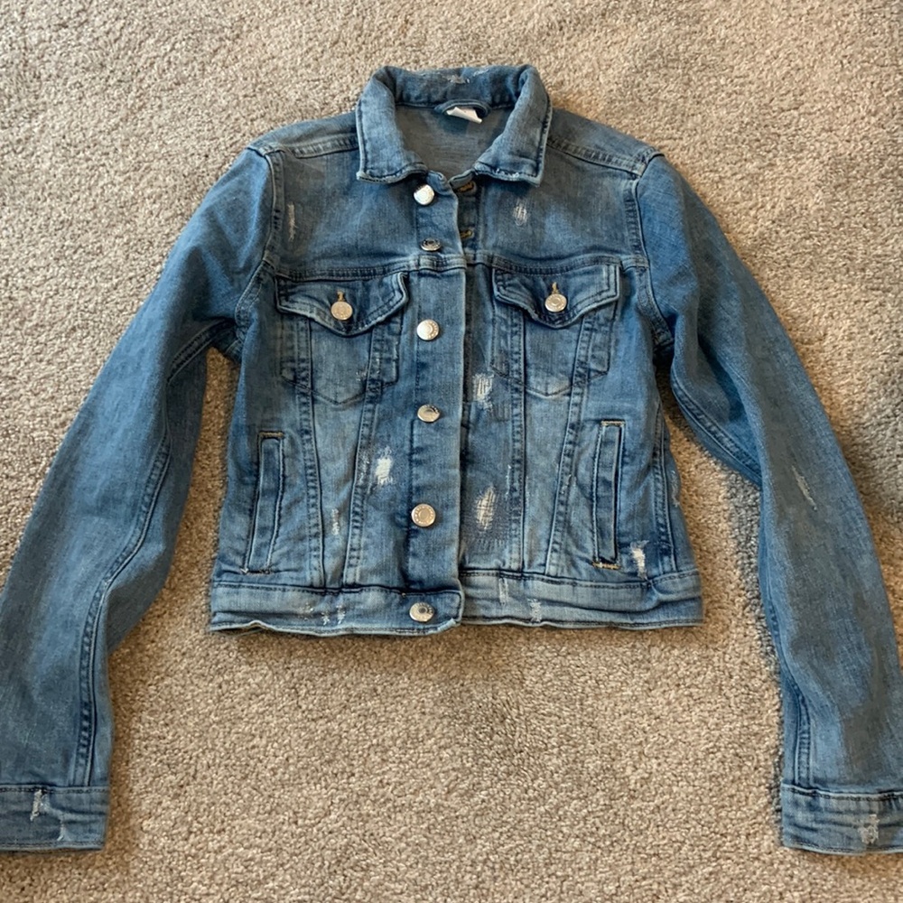 H&M distressed Jean jacket